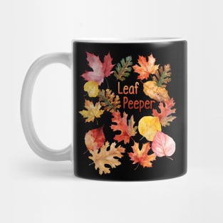 Watercolor Leaf Peeper Mug